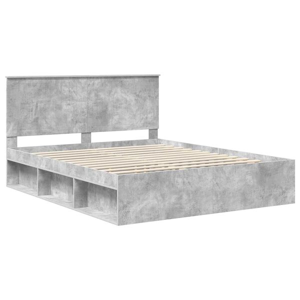 vidaXL Bed Frame with Headboard Concerte 160 x 200 cm Solid Pine Wood
