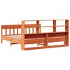 vidaXL Bed Frame without Mattress Wax Brown 180x200 cm Super King Solid Wood Pine