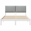 vidaXL Bed frame White and light grey 150 x 200 cm Solid pine wood