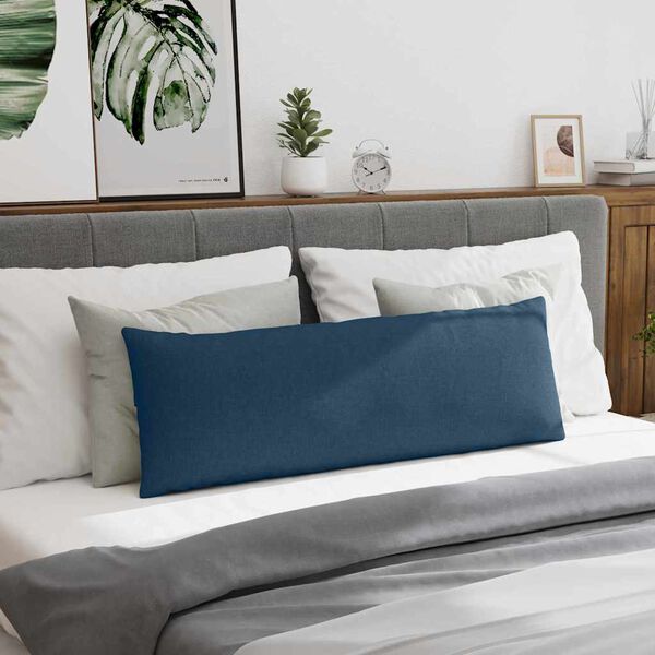 vidaXL Sofa Pillows 2 pcs Blue 120 x 40 cm Fabric