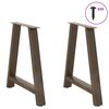 vidaXL Dining Table Legs A-Shaped 2 pcs 70x(72-73) cm Steel
