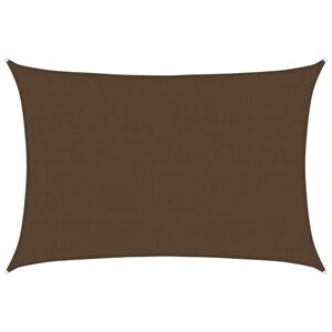 vidaXL Sunshade Sail 160 g/m&sup2; Brown 5x6 m HDPE