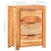 vidaXL Sideboard 59x33x75 cm Solid Acacia Wood