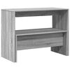 vidaXL 3 Piece Dining Table and Bench set Grey Sonoma Engineered Wood