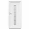 vidaXL Front Door White PVC