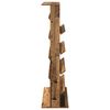 vidaXL Magazine Rack Old Wood 70 x 41 x 156 cm Engineered Wood