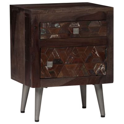 vidaXL Bedside Cabinet Solid Reclaimed Wood 40x30x50 cm