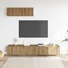 vidaXL Wall Mounted TV Cabinets 3 pcs Artisan Oak 100x30x30 cm Engineered Wood