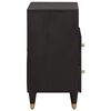 vidaXL Bedside Cabinet Black 50 x 33 x 62 cm Solid Mango Wood