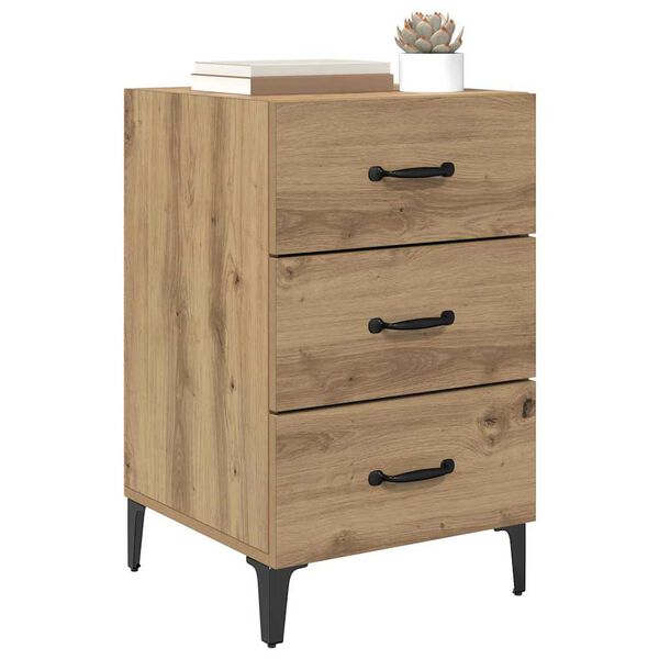 vidaXL Bedside Cabinet Artisan Oak 40 x 40.5 x 66 cm Engineered Wood
