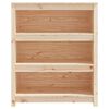 vidaXL Book Cabinet 80x35x97 cm Solid Wood Pine