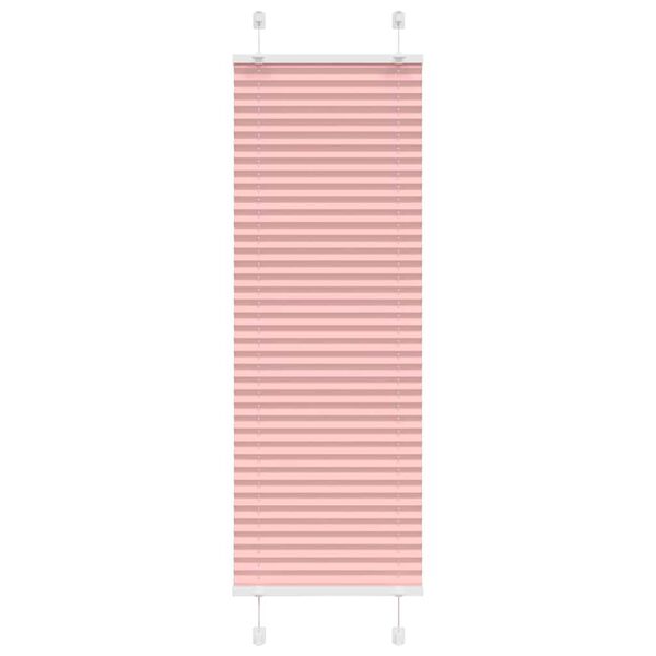 vidaXL Pleated Blind Pink 45x100 cm Fabric Width 44.4 cm Polyester
