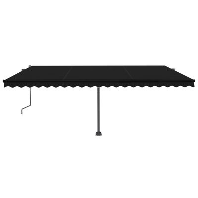vidaXL Freestanding Automatic Awning 500x350 cm Anthracite