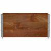 vidaXL Pallet Collars 3 pcs Brown 120x80 cm Solid Wood Pine