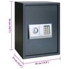 vidaXL Digital Safe with Lock Dark grey 35 x 31 x 50 cm Steel