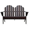 vidaXL Double Adirondack Chair Wood Brown