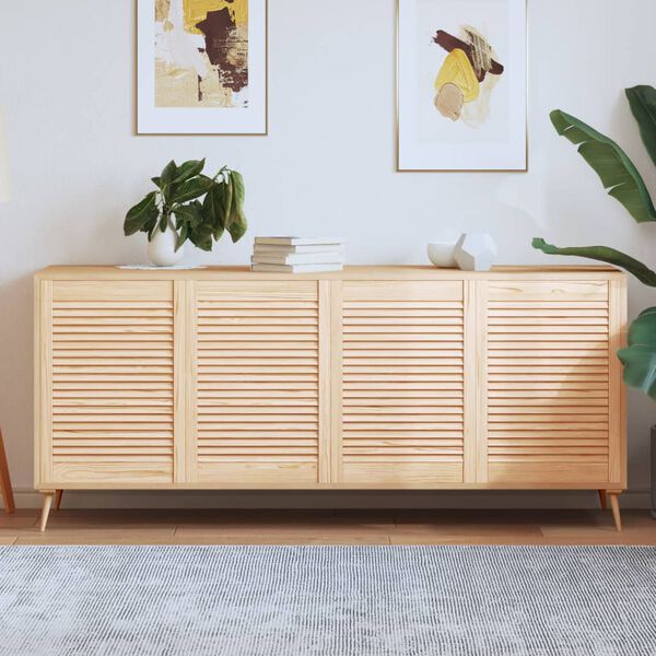 vidaXL Cabinet Doors Louvred Design 4 pcs 69x49.4 cm Solid Wood Pine