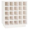 vidaXL Wine Cabinet White 55.5x34x61 cm Solid Wood Pine