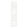 vidaXL 4-Panel Room Dividers 2 pcs White 160x180 cm Steel