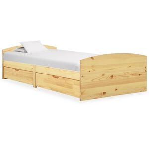 vidaXL Bed Frame with 2 Drawers without Mattress 90x200 cm
