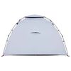 vidaXL Camping Tent Dome 4-Person White Blackout Fabric Quick Release