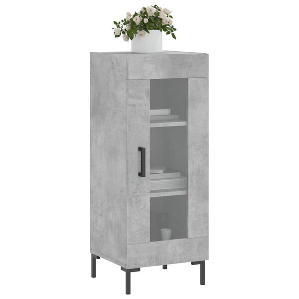 vidaXL Sideboard Concrete Grey 34.5x34x90 cm Engineered Wood