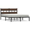 vidaXL Bed Frame without Mattress with Headboard Brown Oak 150x200 cm King Size