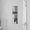 vidaXL Shower Niche Silver 60 x 20 x 9.5 cm Stainless Steel