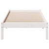 vidaXL Extra Long Bed Frame without Mattress White 80x210 cm Solid Wood Pine