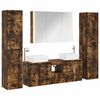 vidaXL Bathroom Furniture Set 6 pcs Smoked Oak