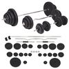 vidaXL Barbell and Dumbbell Set 120 kg