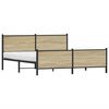 vidaXL Metal Bed Frame without Mattress Sonoma Oak 183x213 cm