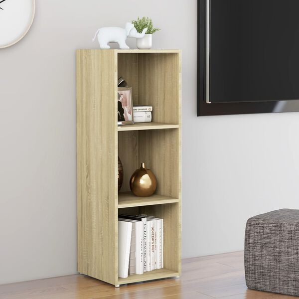 vidaXL TV Cabinet Sonoma Oak 107x35x37 cm Engineered Wood