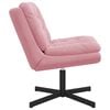 vidaXL Swivel Relaxing Chair Pink 63 x 75 x 76 cm Velvet