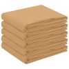 vidaXL Table Cloth 5 pcs Rectangular Beige 140 x 140 cm Polyester