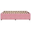 vidaXL Bed Frame without Mattress Pink 140x190 cm Velvet