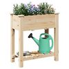 vidaXL Garden Planter Beige 71 x 37 x 76.5 cm Solid Fir Wood