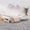 vidaXL Pull-out Day Bed without Mattress White 2x(80x200) cm