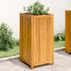 vidaXL Garden Planter with Liner 50x50x100 cm Solid Wood Acacia