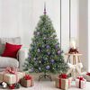 vidaXL Artificial Christmas Tree with 150 LEDs Green 150 cm PE and PVC
