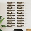 vidaXL Wall-mounted Wine Rack for 10 Bottles 2 pcs White Metal