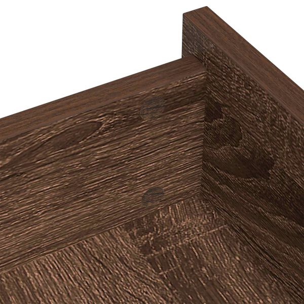 vidaXL Self-adhesive Screw Cover 2 pcs Brown Oak &Oslash; 20 x 0.5 mm