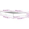 vidaXL Bed Frame without Mattress Concrete Grey 90x200 cm