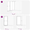 vidaXL Bi-Folding Shower Enclosure Dark Transparent 120 x 67 x 129 cm