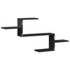 vidaXL Wall Shelf Black 104x15x49 cm Engineered Wood