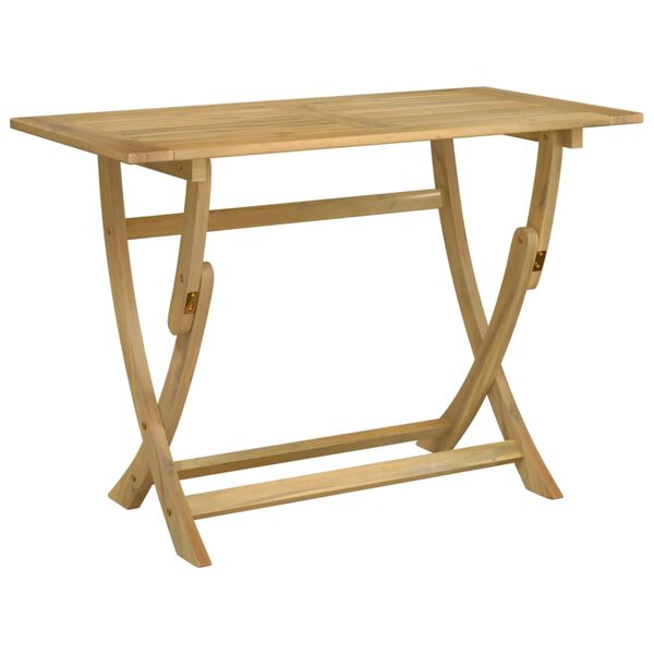 vidaXL Folding Garden Table 110x55x75 cm Solid Wood Acacia