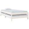 vidaXL Stack Bed without Mattress White 100x200 cm Solid Wood Pine