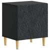 vidaXL Bedside Table Black 43 x 34.5 x 50 cm Engineered Wood