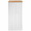 vidaXL Bathroom Wall Cabinet White 35 x 30 x 60 cm Solid Pine Wood