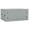 vidaXL Network Cabinet with Storage Grey 60 x 35 x 28 cm Steel